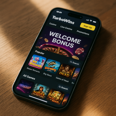 TurboWins - Mobiele Casino Platform - Responsive Gaming